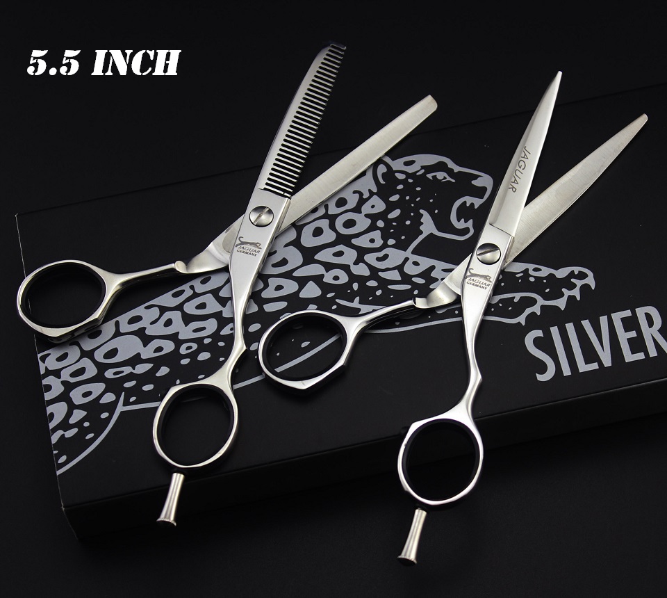 5.0 & 5.5 & 6.0 & 6.5 Inch Haar Schaar Professionele Snijden Dunner Set Kappers Schaar Kapper gereedschap Scharen Salon: Beige