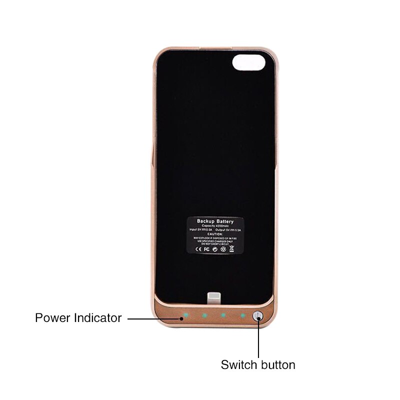 4200mAh Externe Batterie abdeckung power bank Fall Für iPhone 5 5s SE Backup Ladegerät Fall bateria externa Telefon batterie Ladegerät Fall
