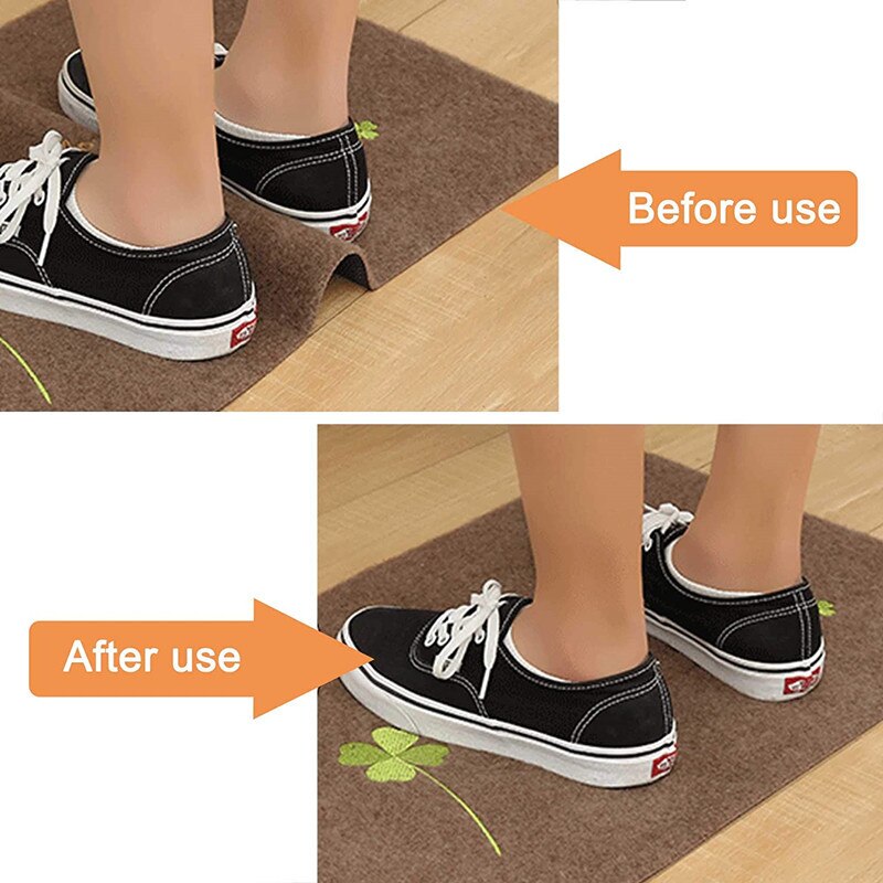 Patch antidérapant Anti-bouclage pour tapis, lavable et réutilisable, autocollant fixe pour tapis de sol, 8 pièces