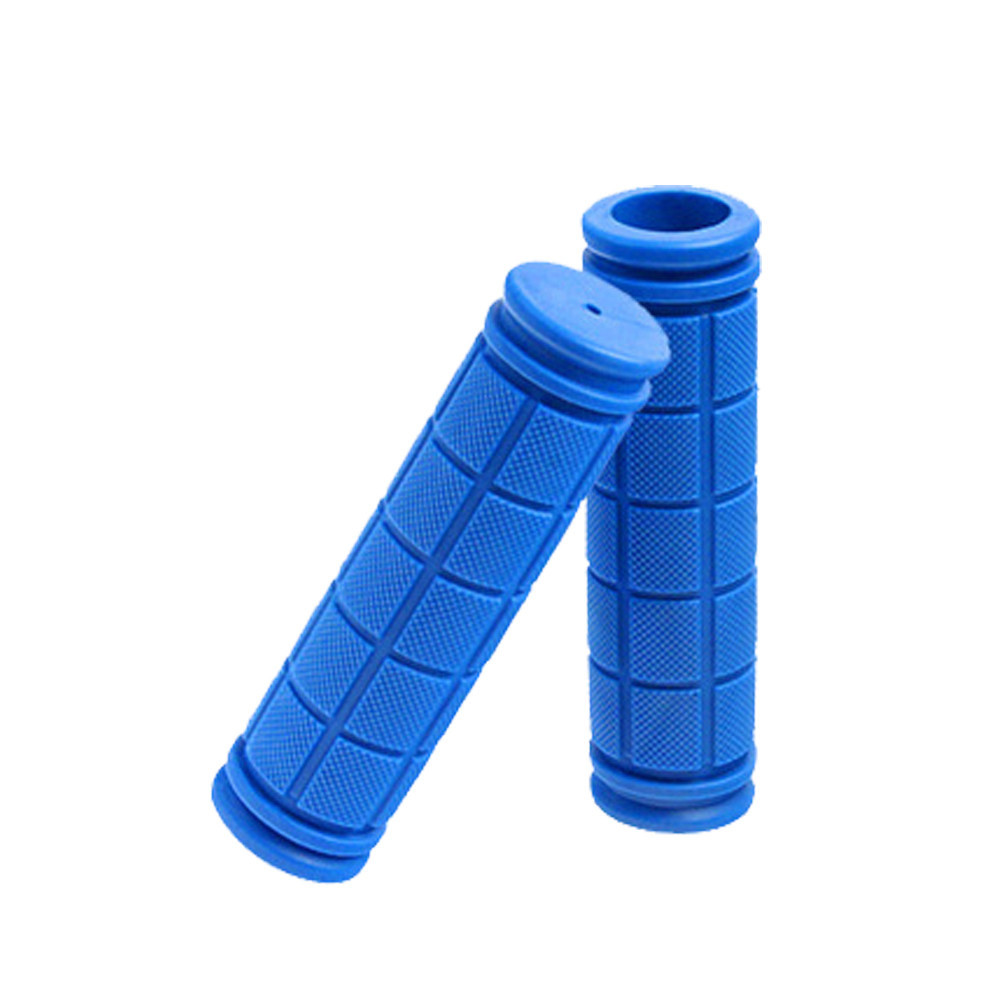 1 Paar Fiets Rubber Soft Stuur Anti-Slip Comfortabele Stuur Grips Mountainbike Handvat Fiets Accessoires #40: Dark Blue