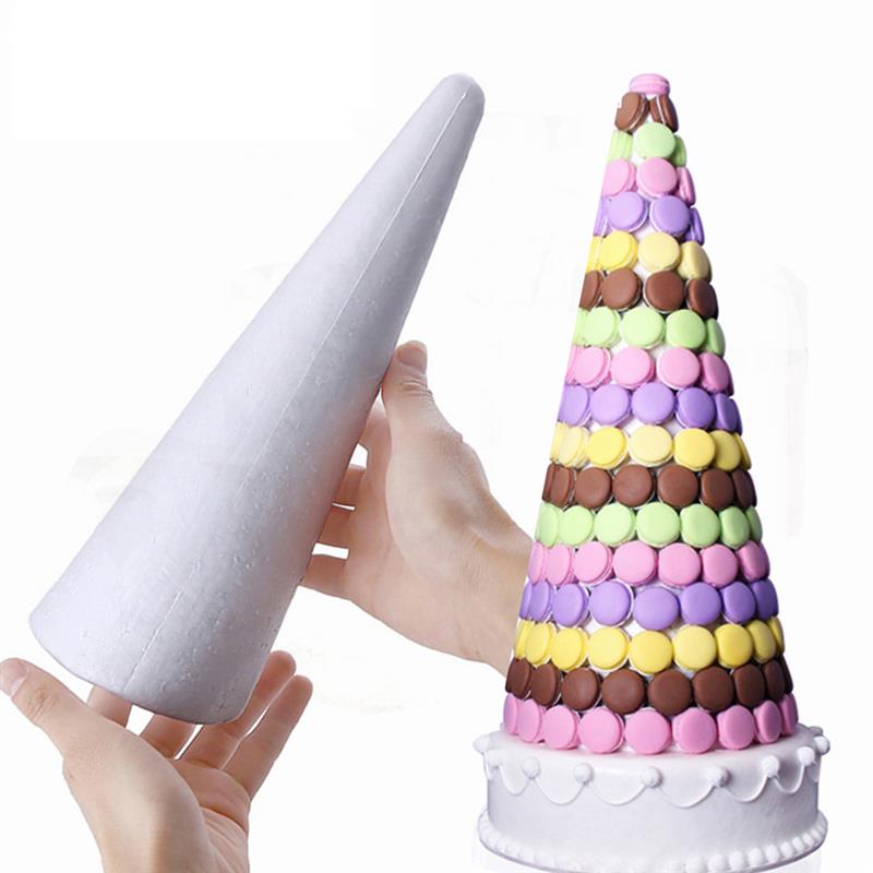Foam Cone DIY Blank Modelling Styrofoam Christmas Tree Cone Craft Cone For Kids Manual DIY Accessories
