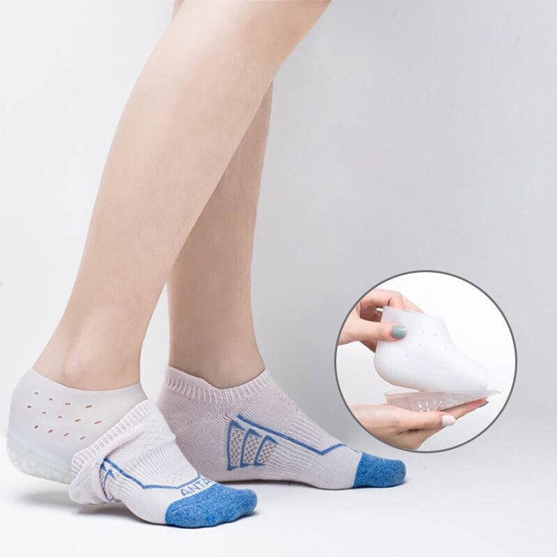 Silicone Gel Orthopedic Insoles Back Pad Heel Cup For Calcaneal Pain Health Feet Care Support Spur Feet Cushion Pads 1/2/3CM: 3cm