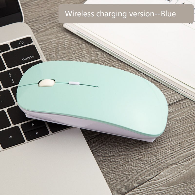 Girls Wireless Mouse for xiaomi apple mouse Draadloze Muis for Macbook air/pro/retina Mice inalambrico with 2.4ghz usb Receiver: Wireless blue