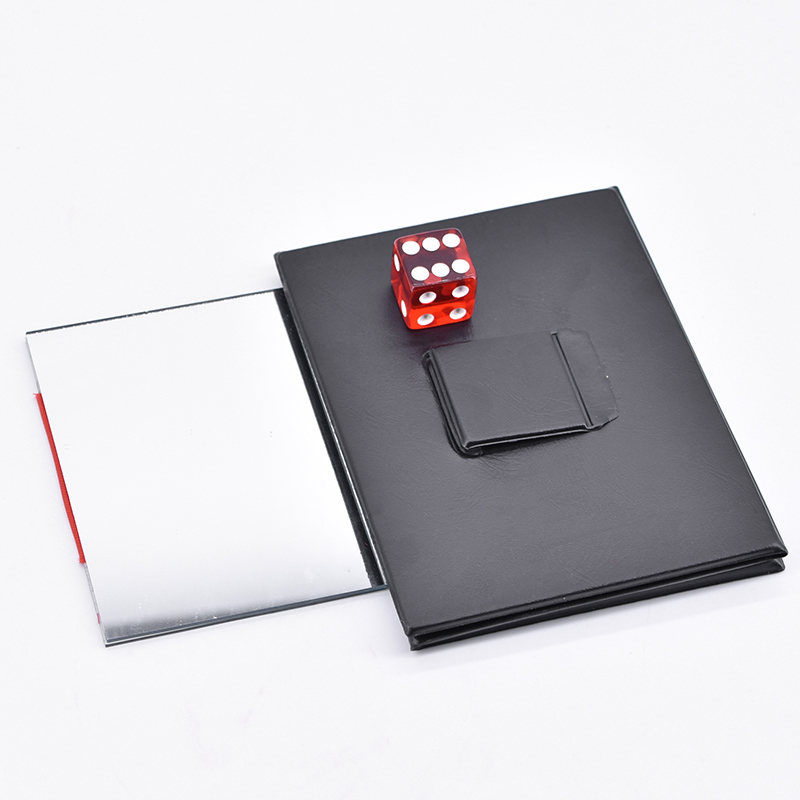 Dice Thru Spiegel Goocheltrucs Comedy Close Up Magia Solid Through Effen Magie Illusie Mentalisme Gimmick Props voor Goochelaars