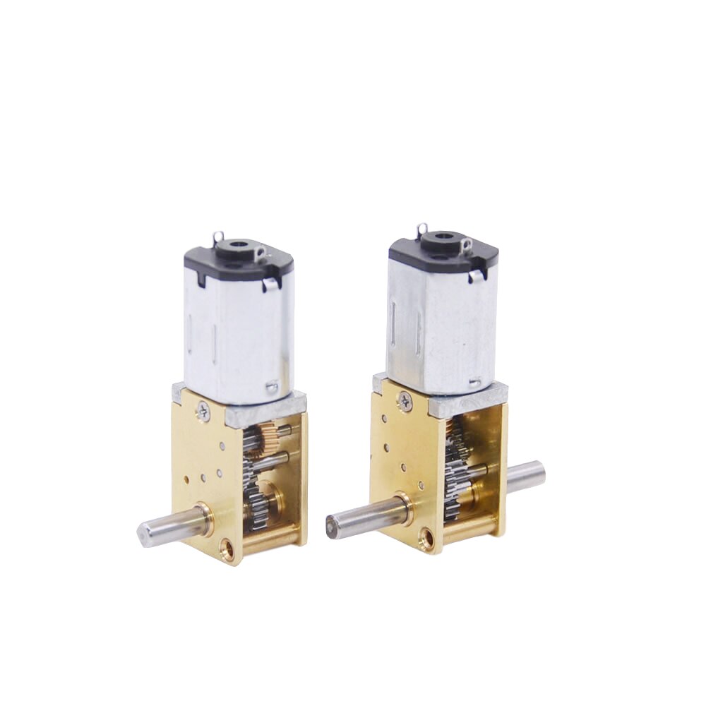 1Stck N20 Getriebe Motor- DC 3V-12V 4RPM-381RPM Langsam Geschwindigkeit Hohe Drehmoment Dual Achse Motor- Alle Metall Wurm die Ermäßigung Motor- für Clever Roboter