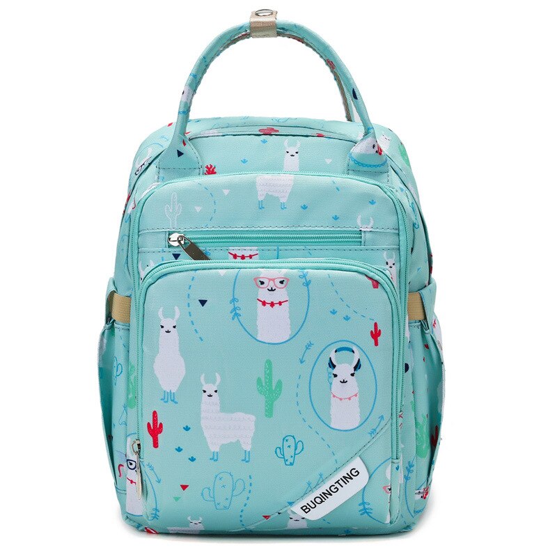Elegante Mãe Mochila Saco De Armazenamento Bolsa da Mamãe Saco de Fraldas Do Bebê À Prova D' Água Oxford Pano Leve Bolsa da Mamãe Multifuncional Lar: blue