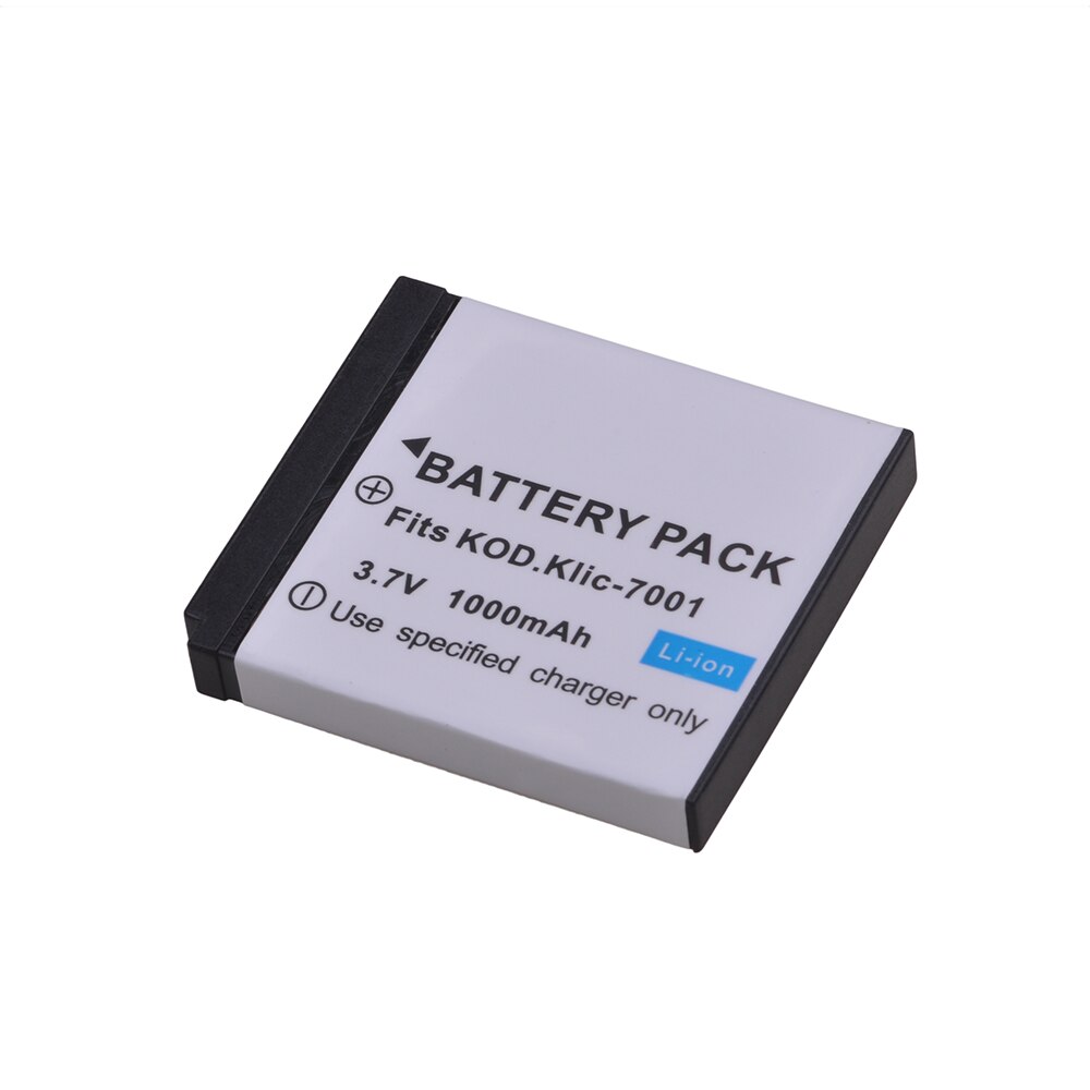 Batterie 1000mAh, Klic-7001 klc 7001 Klic7001, pour Kodak M1063 M341 M340 M320 M1073 V550 V570 V610 V705 M753 M763 M853 M863