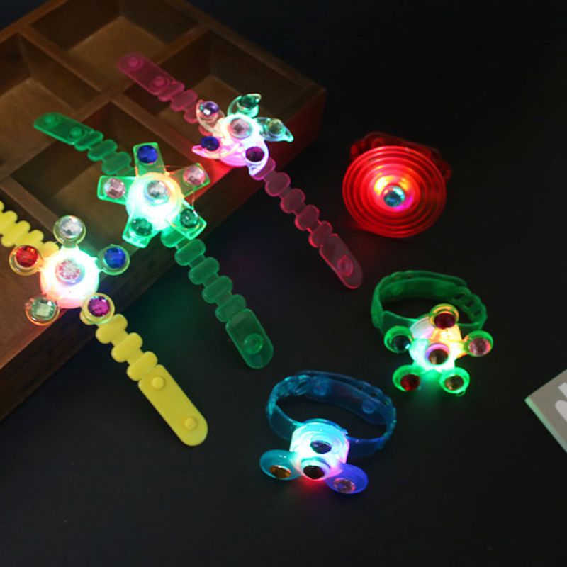 1Pc Fidget Spinner Licht Up Horloge Stress Fidget Speelgoed Supplies Feestartikelen