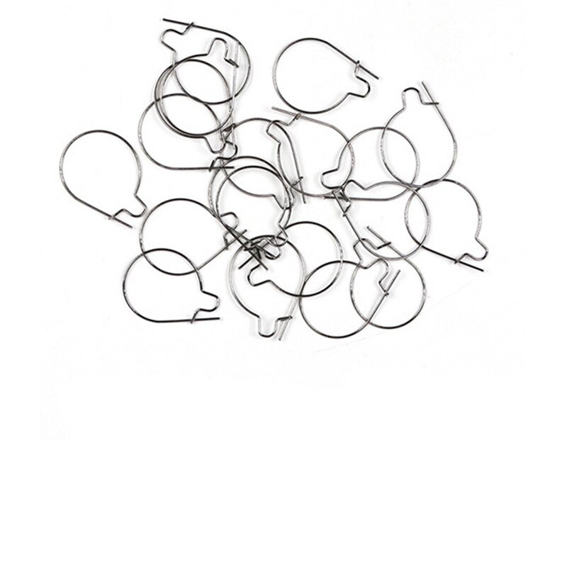 Ganchos de anillo de cebo para pesca de carpa, vivo de carpa señuelo, aparejo de aparejo para el cabello Chod, 10 unids/lote
