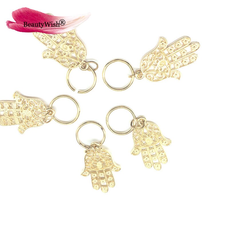 20 Stck Flechten Haar Mithelfer Perlen 10mm 12mm oder 14mm Gold Haar flechten Dreadlock Perle Manschette Clip flechten Band Kreis Bleifrei