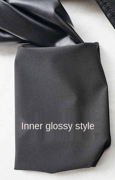 Efterår vinter pu læder gravidbukser slim fit leggings til gravid gravide tights maveløft bukser fødder stretch: Indvendig blank overflade / Xl