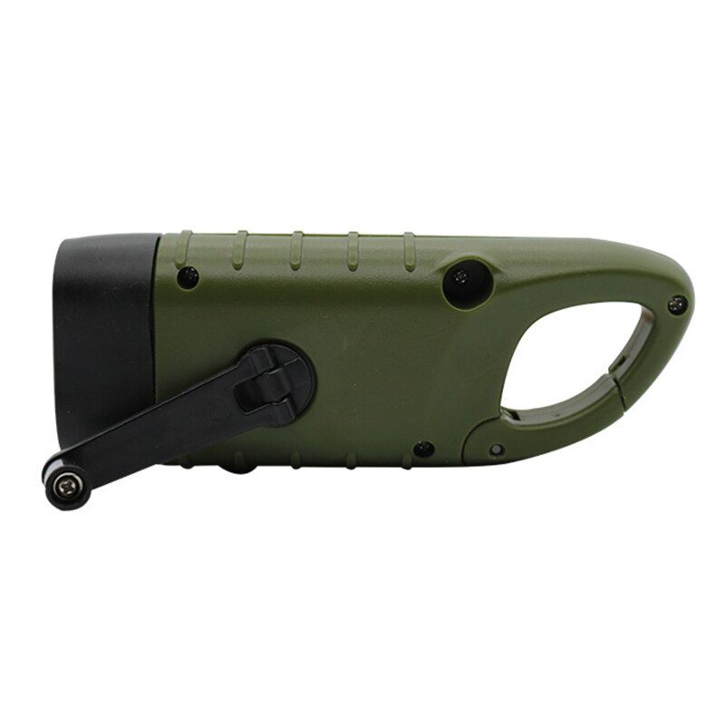 Solar Powered Flashlight Hand Crank Dynamo Rechargeable LED Light Lamp Charging Powerful Torch for Outdoor Activity