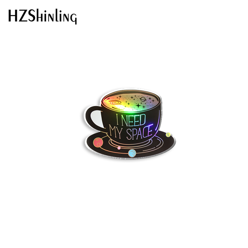 2022 Solar System Acrylic Lapel Pin Space Planets Epoxy Butterfly Clasp Pin Handmade Butterfly Brooch: Imitation Rhodium Plated