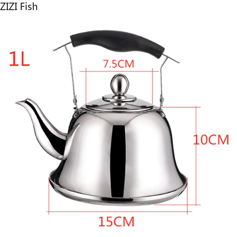 1-6L Edelstahl Wasserkocher Große Kapazität Tee Wasserkocher Kochende Wasserkocher mit Filter Europäischen Stil Zu Hause Hotel Küche Liefert