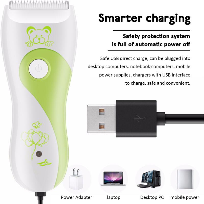 Baby Child Boy Electric Hair Clipper Rechargeable Low Noise Hair Trimmers Hair Cutting Machine Hair Shaving