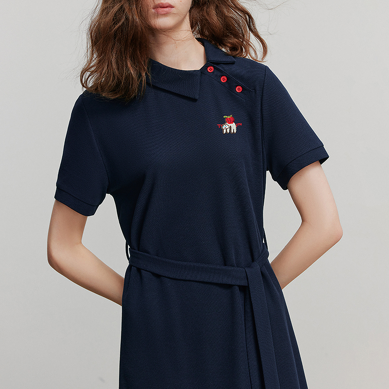 TOYOUTH Women Dress Summer Short Sleeve Casual Dress 8529107