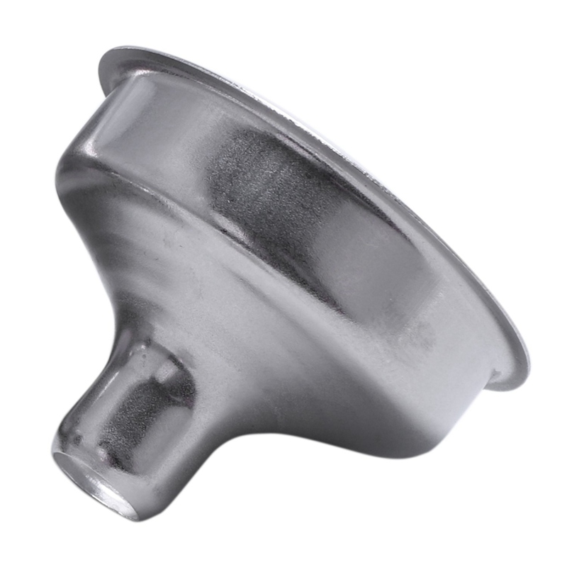 Mini Portable Round Stainless Steel Flask & Funnel Set, 5 oz Silver