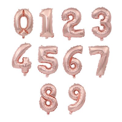 16 inch figuurballonnen balfeestdecoratie nummerfolie ballonnen verjaardagsfeestdecoratie kinderen jaar helium luchtballon