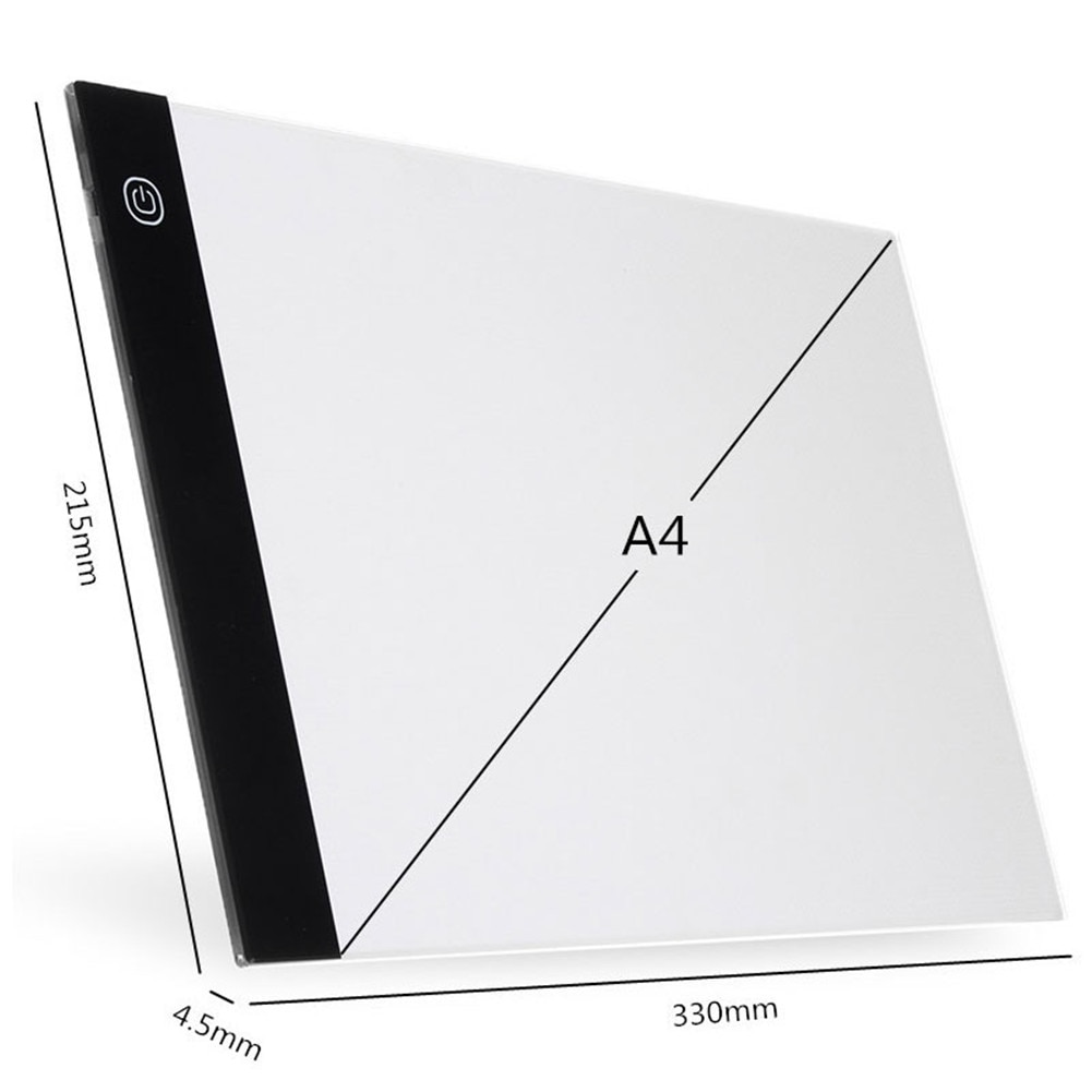 A4/A5 LED Drawing Boards Tracing Board Copy Pads LED Drawing Tablet Plate Art Writing Stepless Dimming EM88