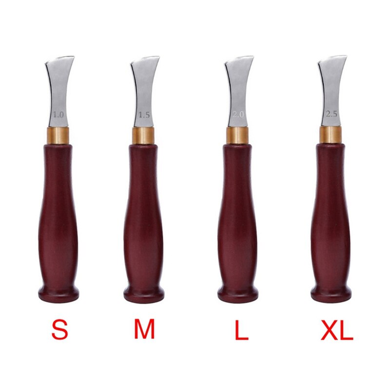 1-2*5Mm Lederen Krimpinrichting Krimpen Lederen Gebogen Periferie Lederen Crimper Leer Maken Tool Thuis Arts naaien S