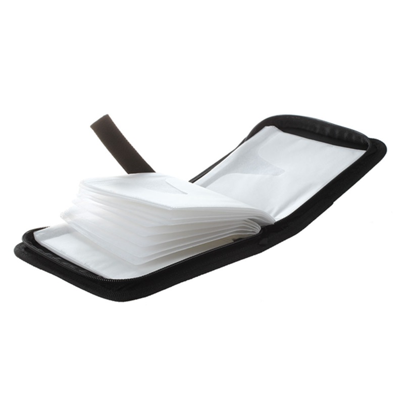 Portable Rectangle CD Carrying Storage Case Bag Holder Black