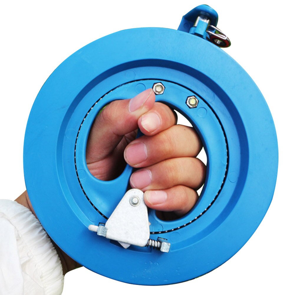 Carrete de bobinado de plástico ABS duradero, herramientas voladoras para exteriores, función de bloqueo, enrollador de línea de cometa, cuerda portátil para niños