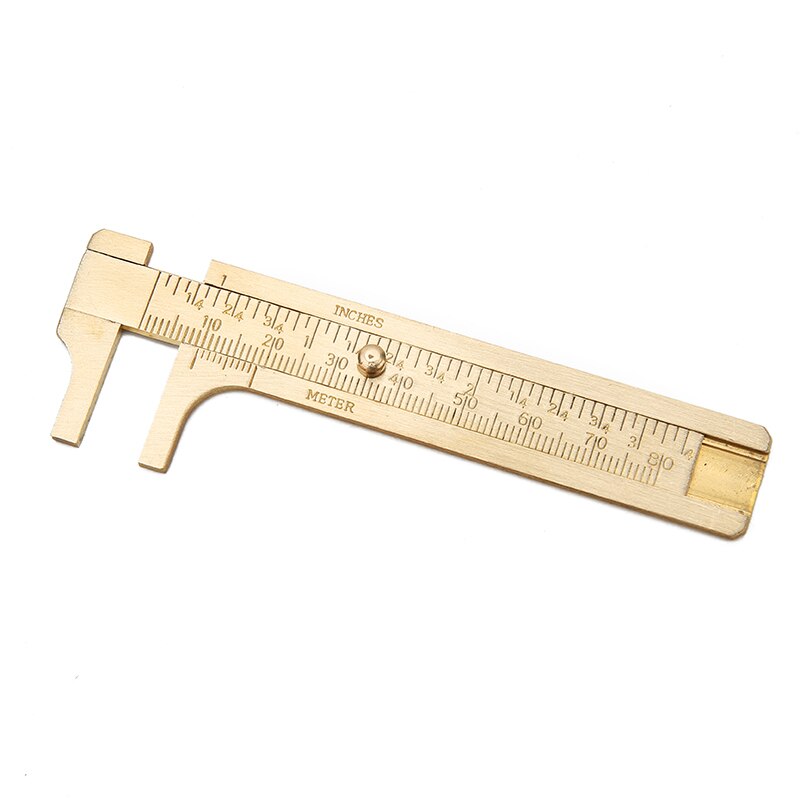 1pcs Copper Double Scale Vernier Calipers Jewelry Sizer Measuring Rulers Measure For Diy Bracelet Necklace Jewelry Making Tools: 8cm