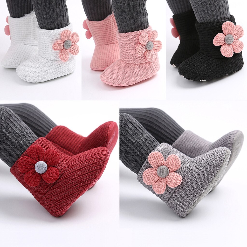 Baby Girl Keep Warm Plush Soft Snow Boots Soft Crib Shoes kids shoes детская обувь обувь детская Soft Sole Causal Shoes#E20