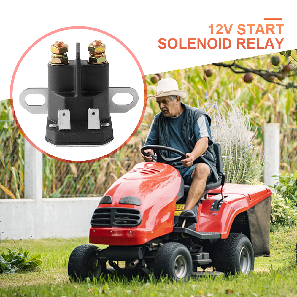 12V Solenoid Valve Relay 725-04439A Starter Solenoid Relay 1134-2962-01 Zinc Alloy 33-335 for Riding Mower Tractor Motorboat