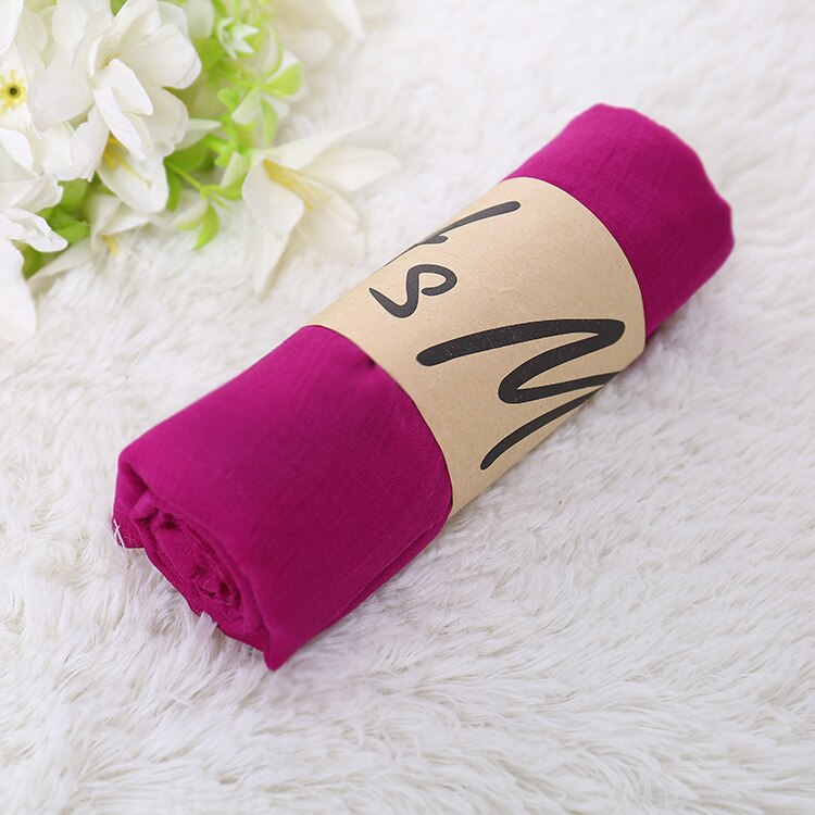 Écharpe de de Styliste pour Femme, Foulard de Créateur en Coton, Convient comme Hijab, Châle, Pashmina et Paréo de Plage, Bandana à Porter Autour du Cou, Modèle Noir pour Homme: Fuchsia