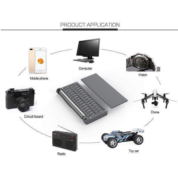Electric Screwdriver Electrical Precision Screwdriver Kit 2 Gear Torque 400 Screw Rechargeable Magnetic Aluminum Case B