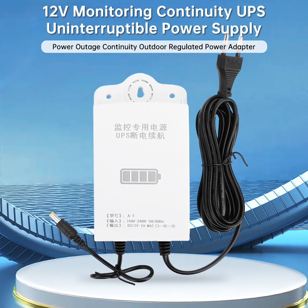 AC110V 220V Uninterruptible Power Supply 1800mAh DC 12V Output Emergency Power Supply for Router Surveillance Equipment