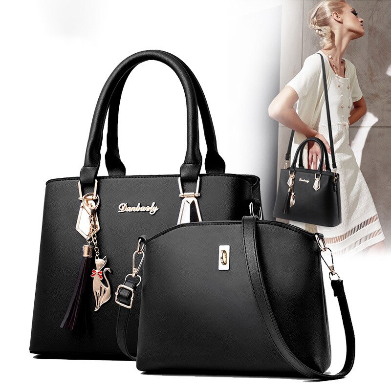 Nuovo 2 pz/set moda donna borse Casual borse di lusso Designer borse a tracolla nuove borse per le donne 2021 borsa composita Bolsos