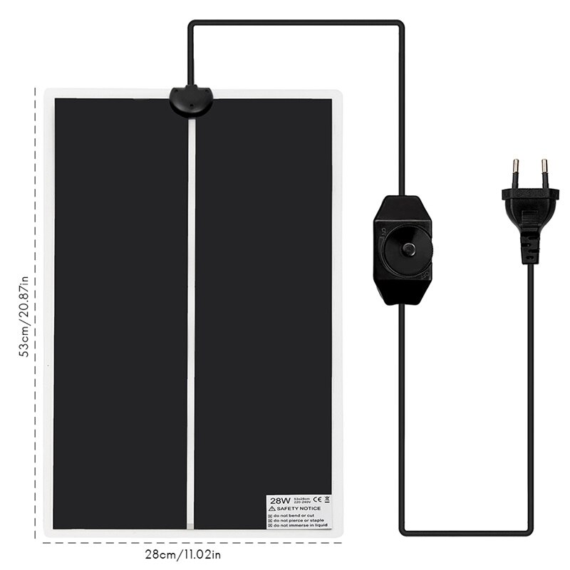 Tapete de calor dos répteis do terrário 5w/7w/14w/20w/45w escalada almofadas de aquecimento do animal de estimação répteis cobertor elétrico suprimentos