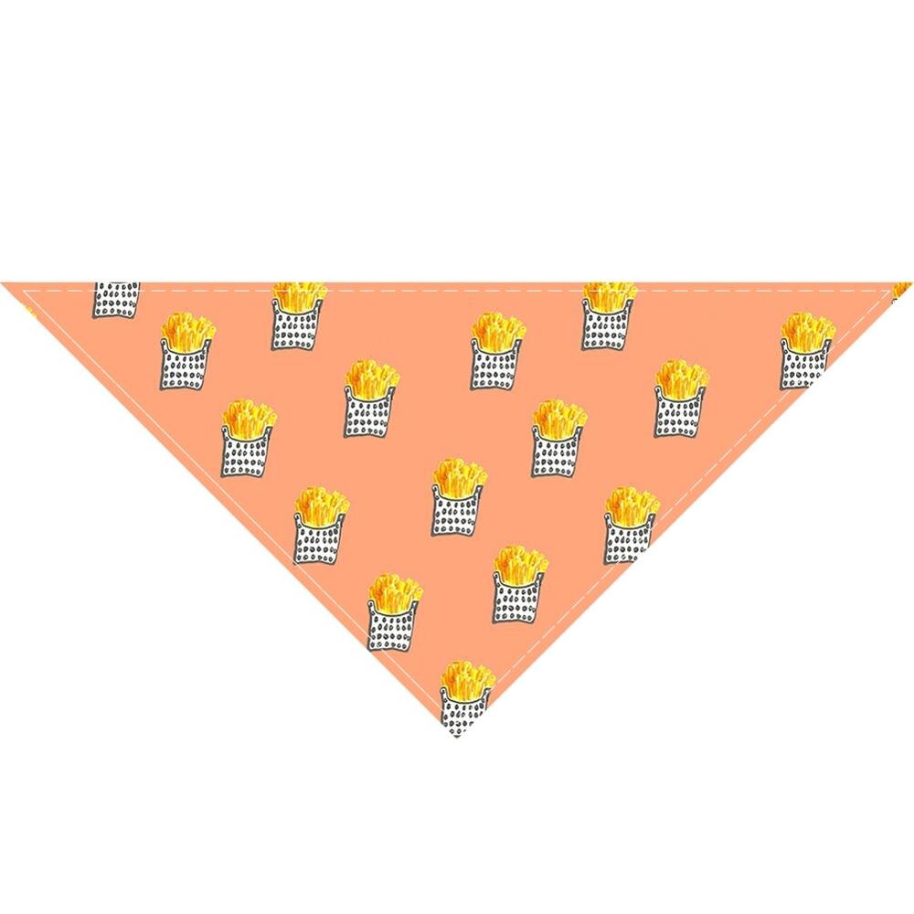 Voedsel Gedrukt Pet Bandana Verstelbare Pet Kat Hond Sjaal Speeksel Handdoek Warm Neck Kraag Halsdoek Tie Bib Bandana Dierbenodigdheden: Style 2 / S