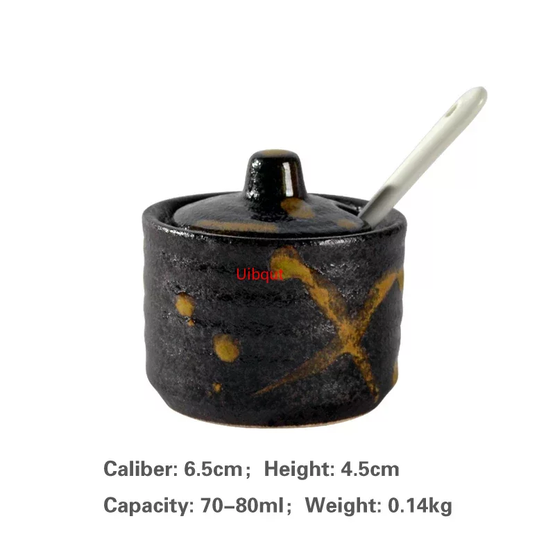 Japanische Panzer kreative Gewürz Dosis Keramik Gewürz Panzer Küchen geschirr Aufbewahrung flaschen und Gläser Flasche Glasflasche Gläser: Grün