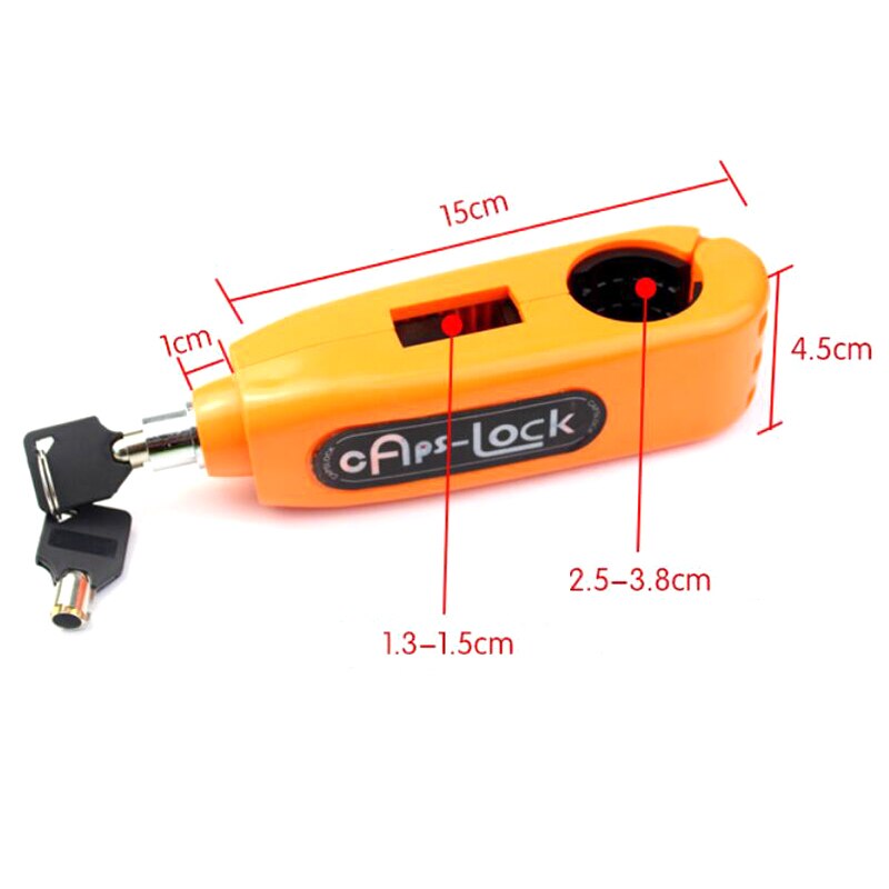 Motorfiets Stuur Bar Grip Remhendel Lock Anit Diefstal Beveiliging Caps-Lock