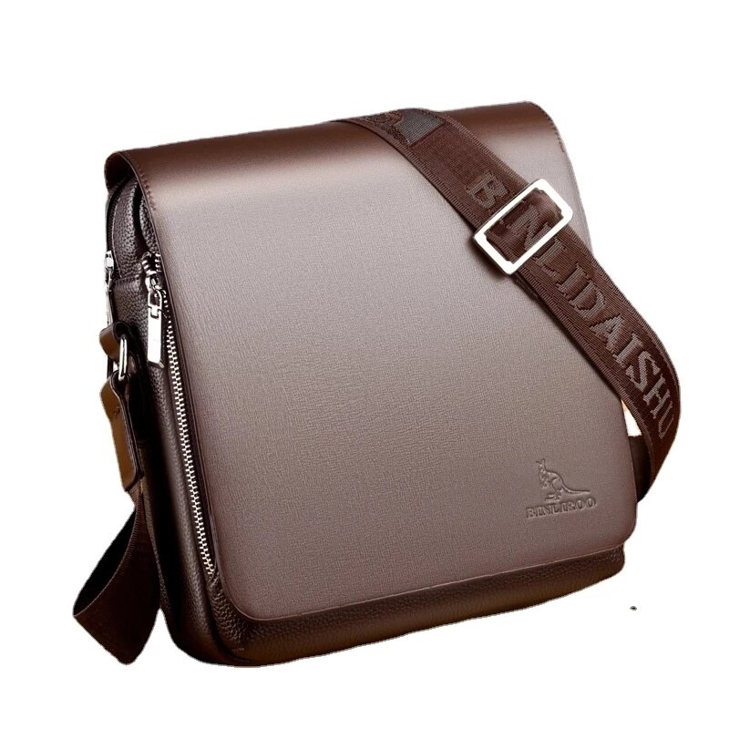 Mannen Crossbody Schoudertassen Pu Lederen Aktetas Voor Mannen Business Man Messenger Bag