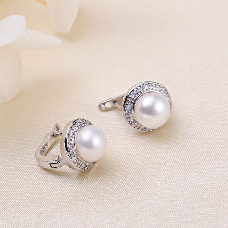 ZHBORUIN Perle Schmuck einstellen 100% Reale Natürliche Perle Halskette Ohrringe Ring 925 Sterling Silber Schmuck-einstellen Für Frauen