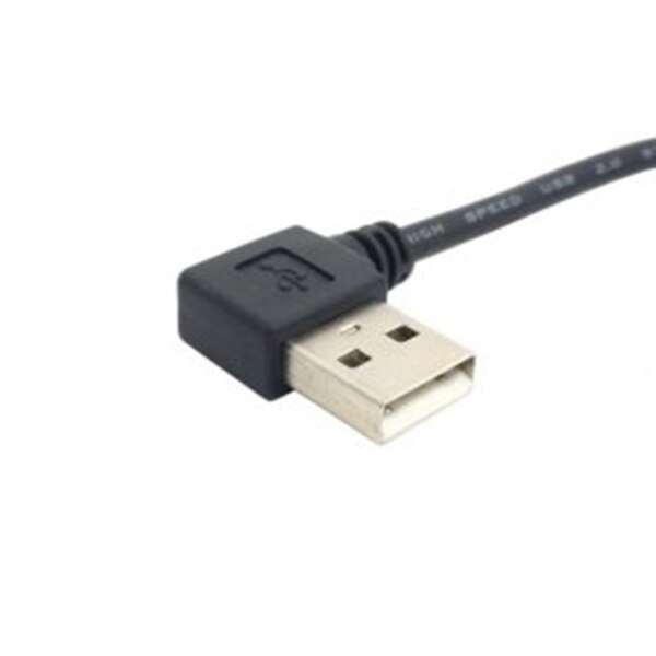 Left Angled USB 2.0 A Male to Left Angled B Male 90 degree Printer Scanner Cable 20cm