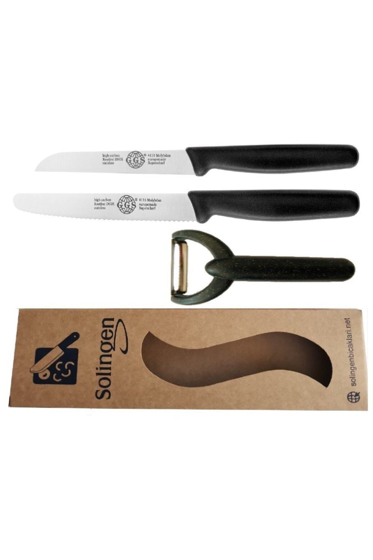 Chopping Knife Set And Flat To rob (black)