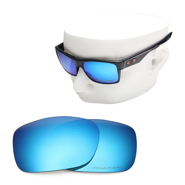 OOWLIT Anti-Scratch Ersatz Linsen für-Oakley TwoFace OO9189 Geätzt Polarisierte Sonnenbrille: Blue Mirror