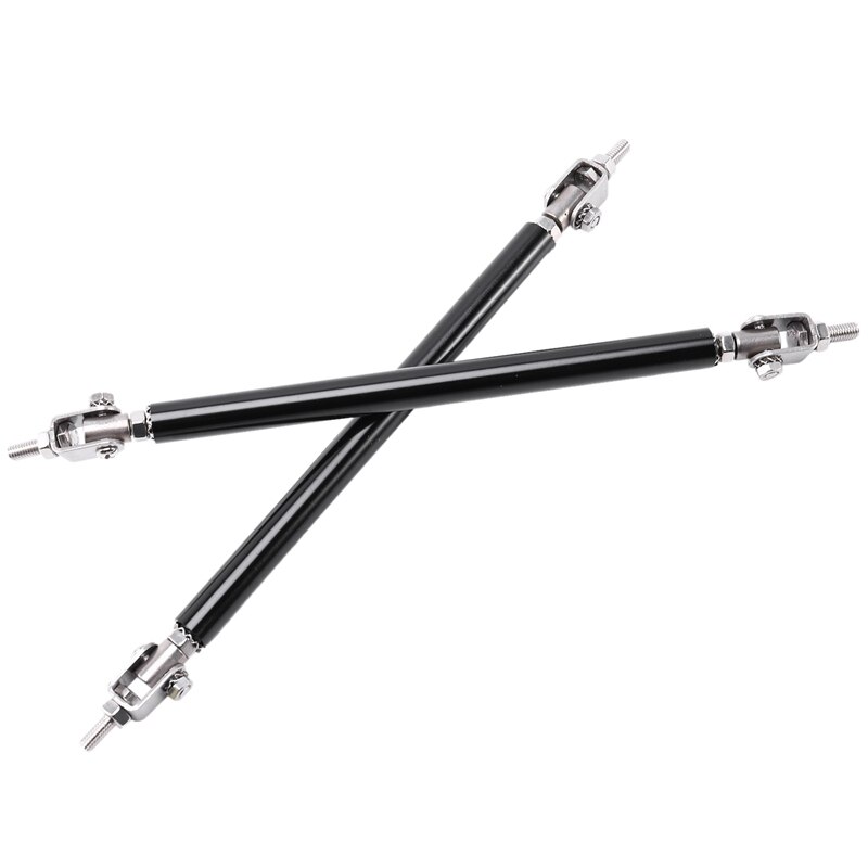 2 Pcs Universal 150mm Racing Adjustable Front Rear Bumper Lip Splitter Support Bar Kit Racing Car Styling