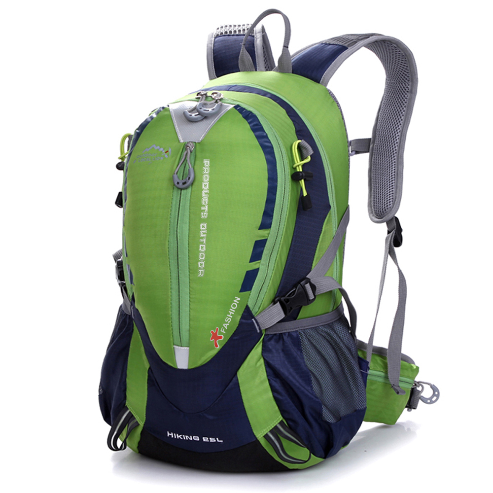 25L hommes imperméable à l'eau escalade sac à dos sac de sport de plein air sac voyage sac à dos Camping randonnée sac à dos femmes Trekking sac: green