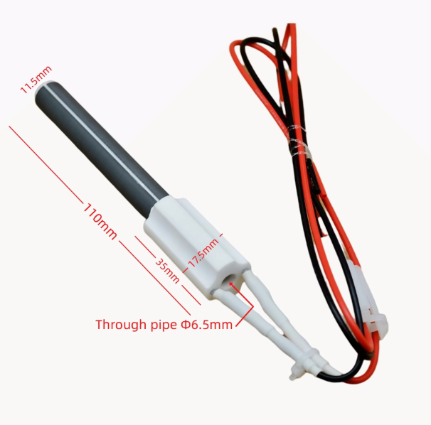 Ceramic Igniter 220V350wBBQ Wood Pellet Ignition Rod MCH Ceramic Heating Tube: Red