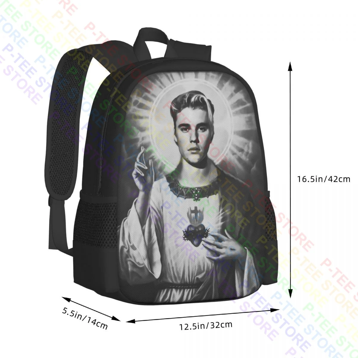 Justin Bieber The SaviourBackpack Bolsa de almacenamiento linda de gran capacidad