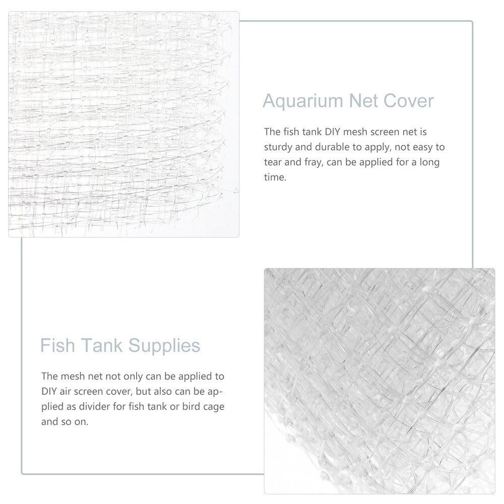 Fish Tank Anti-Jumping Net Aquarium Net Cover Fish Tank Protective Mesh Net DIY Mesh Netting Aquarium Screen Net