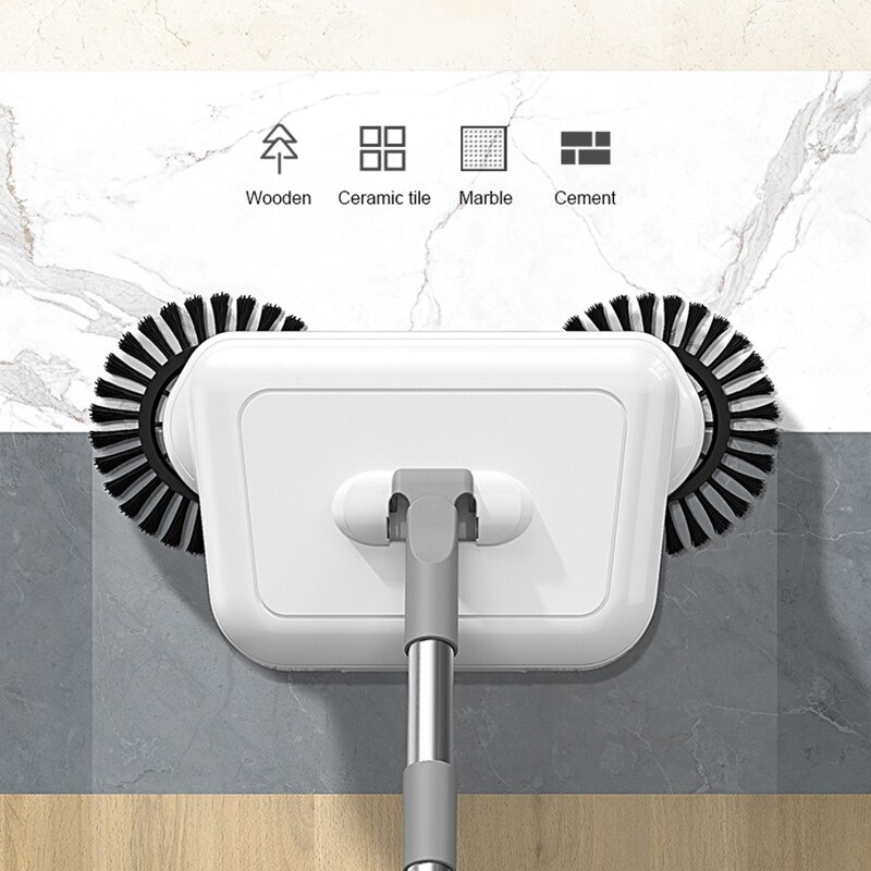 Two in One Hand Push Broom Cleaner Floor Home Kitchen Sweeper Windproof Mop Robot Vacuum Sweeping Machine Magic Handle Household