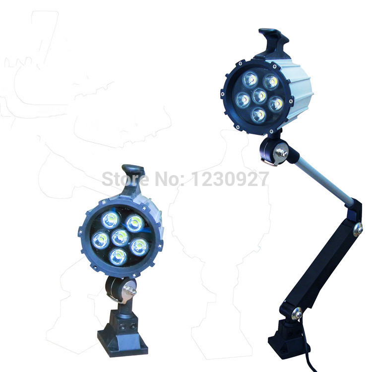 Högkvalitativ 12w 110v/220v vattentät led lång arm vikbar arbetslampa / maskinarbetslampa / belysning / utrustningslampa