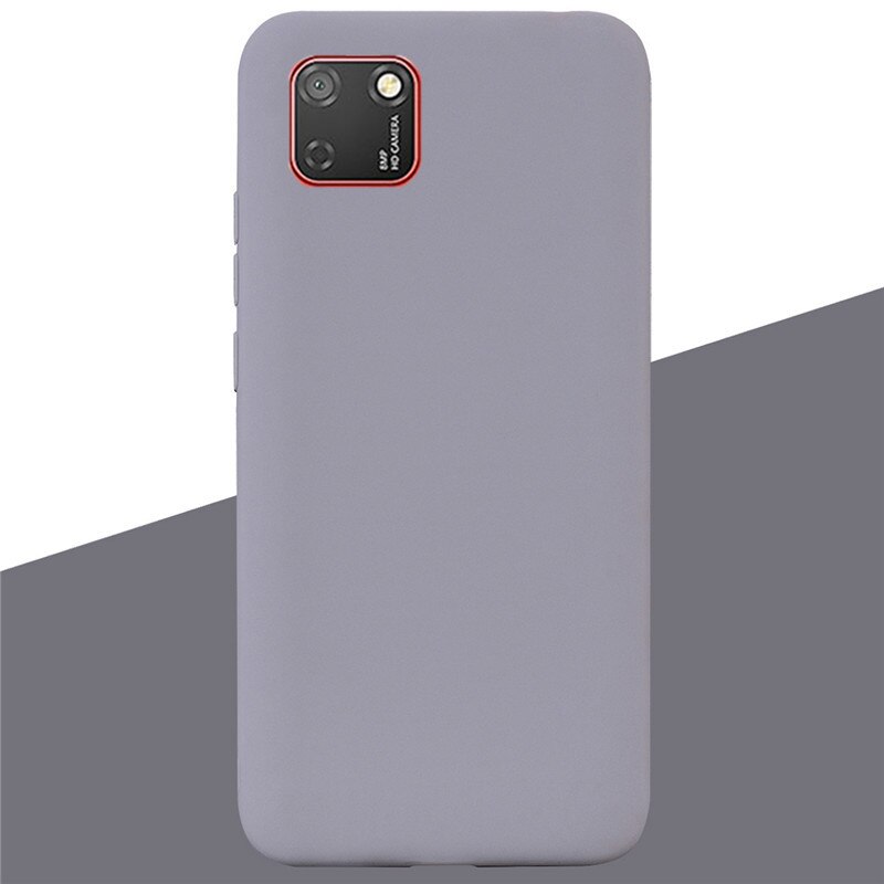 Soft Silicone Case For Huawei Y5p DRA-LX9 Case Silicone Back Cover Y5 p Phone Case For Huawei Y5P 5.45 Cover Coque Shell: 7 Gray